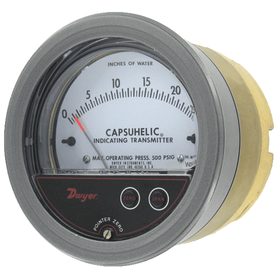 Dwyer Capsuhelic Wet/Wet Differential Pressure Transmitter, Series 631B